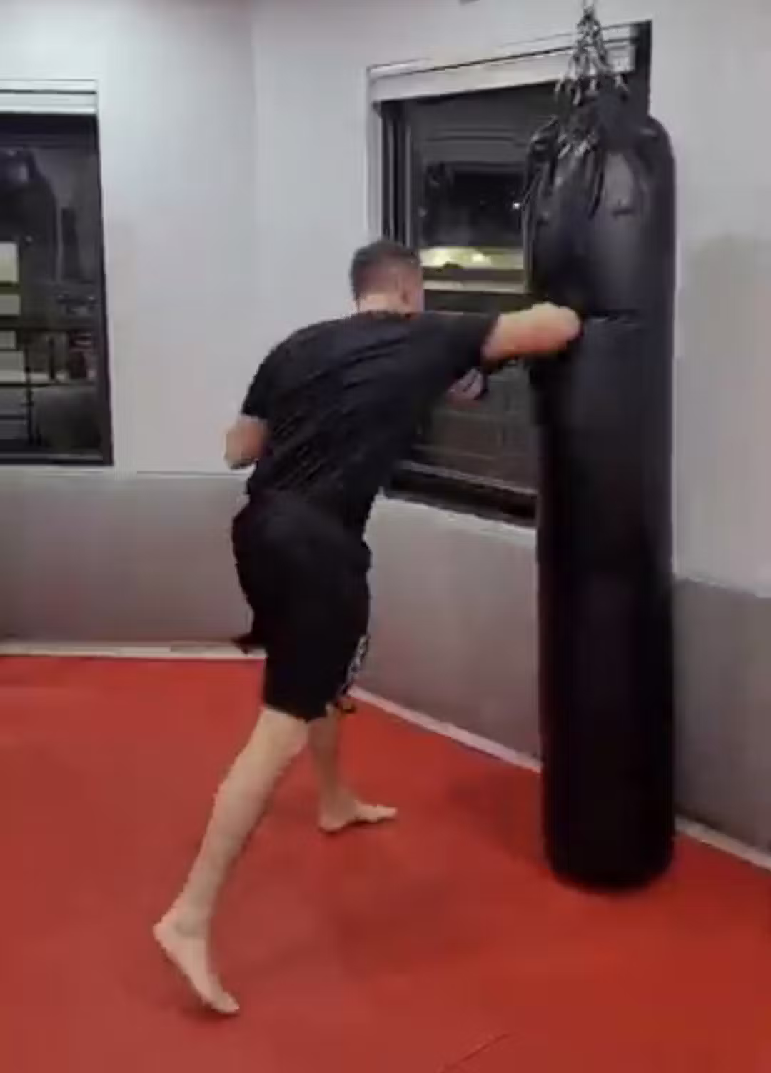 Adult kickboxing self-defense training at BeGibor