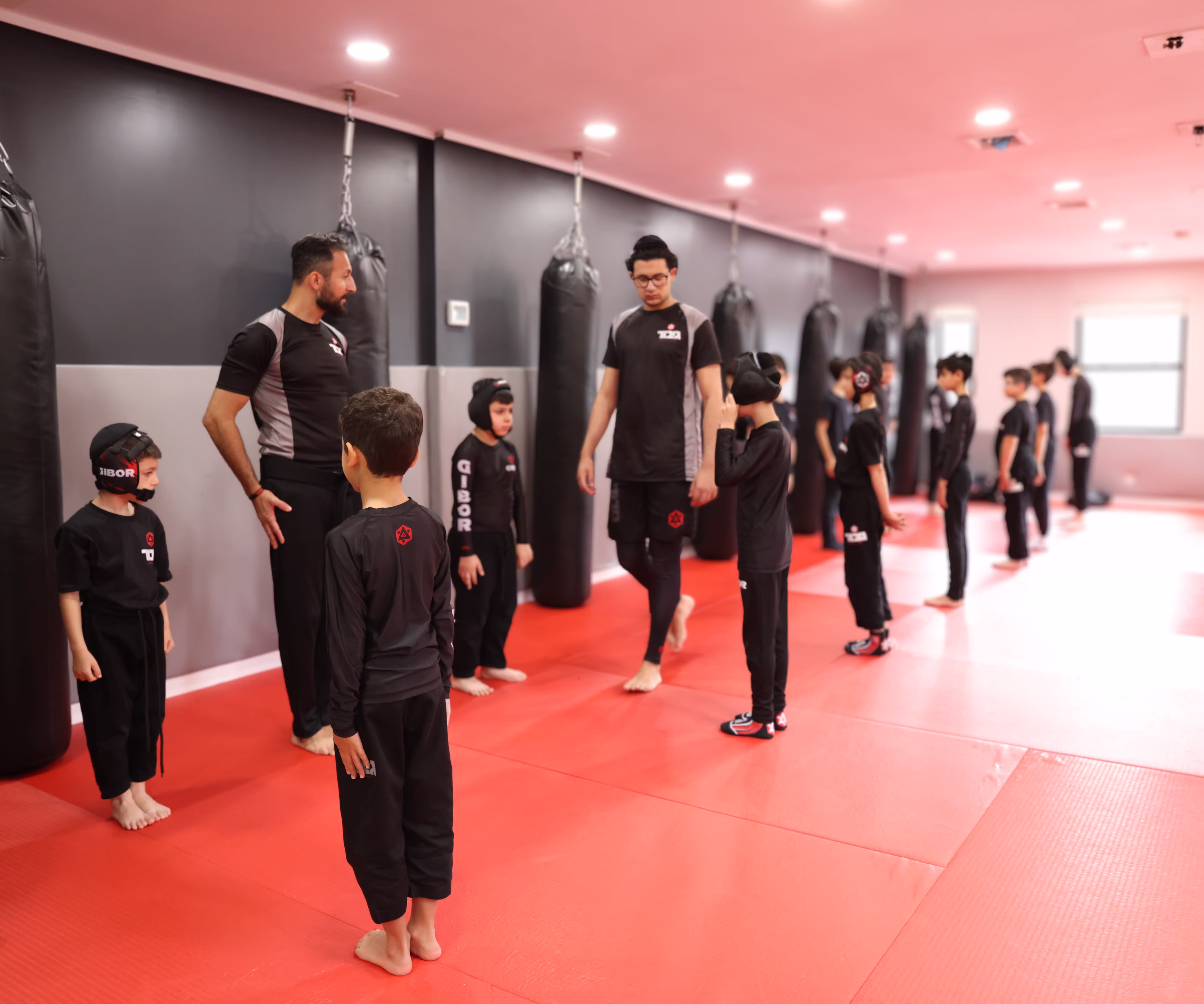 Teen jiu-jitsu class for ages 14–17 at BeGibor
