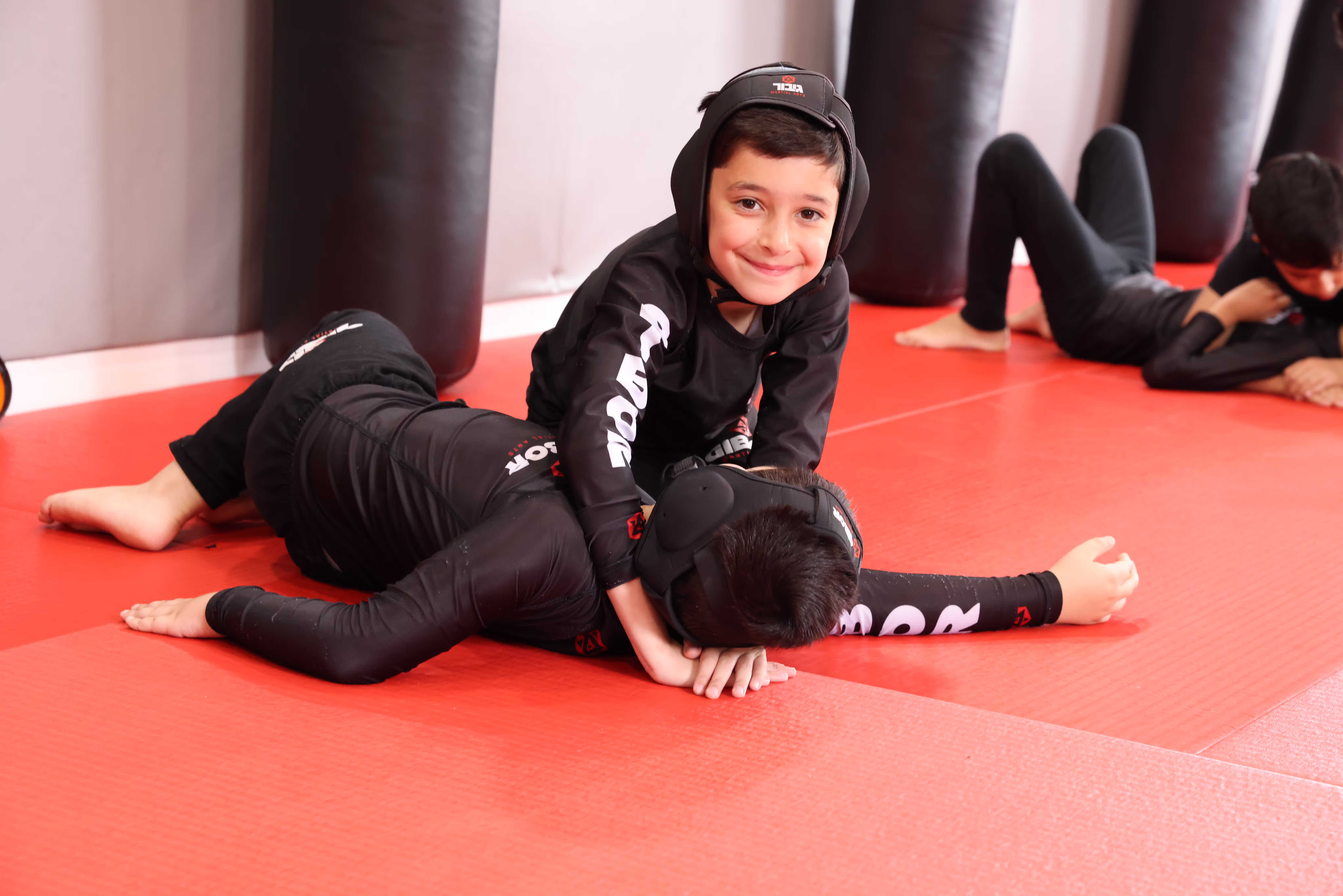 Kids jiu-jitsu training at Gibor